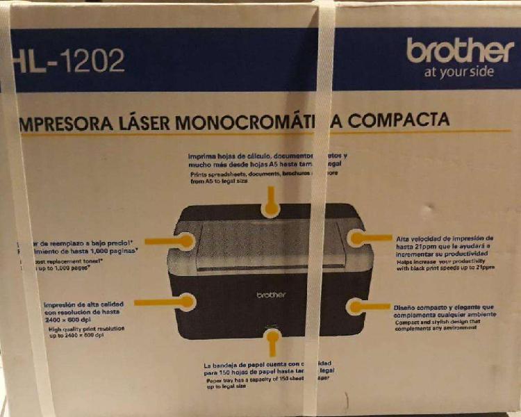 Impresora BROTHER HL1202 Laser Monocromatica