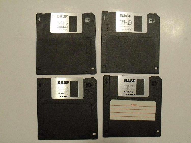 Lote 20 Diskettes Basf Extra 2hd 3.5 Capacidad 1,4 Mb -