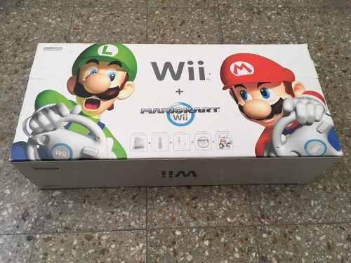 Nintendo Wii Mario Kart Edition Completo Coleccion