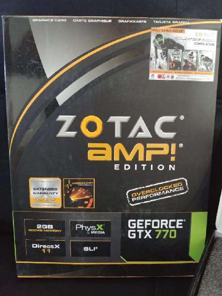 Vendo Placa de Video Zotac 770 2gb Amp edition