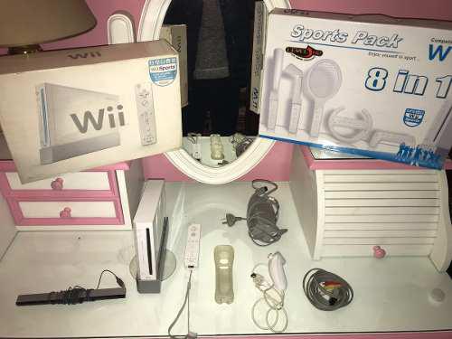 Wii Impecable Con Accesorios Y Juegos