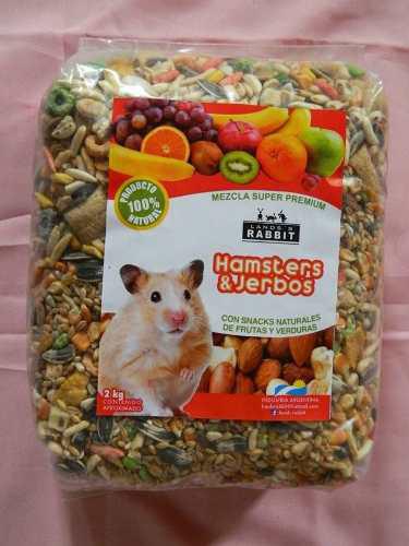 Alimento Super Premium Semillas Mezcla X 2 Kg Hamster Jerbo