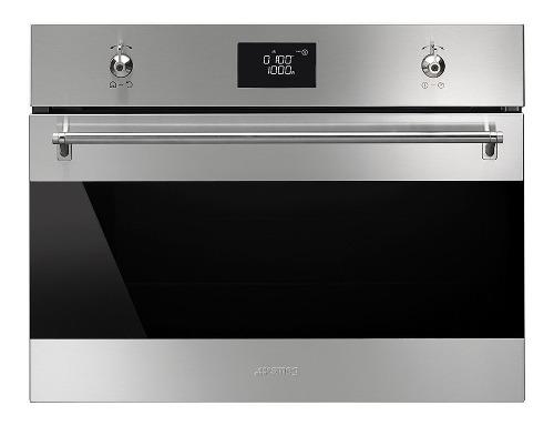 Horno Combinado Microondas Smeg Empotrable 45cm - Gtia Of.