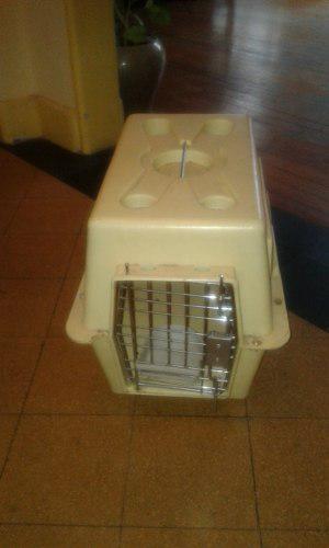 Jaula Transportadora Gato Perro Pet Viaje 55 X 40 X 25 Cm