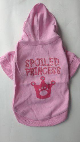 Remera Princesa Con Capucha Perro Gato Mascota Talle S