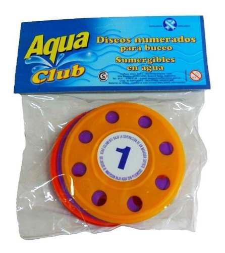 Disco Numerado X 6 U Color Surtido Aqua Club