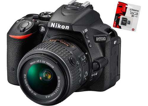 Nikon D5500 Kit 18-55 Memo Sandisk 16 Gb En Stock !!!!! #