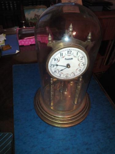 Antiguo Reloj Pendulo A Torsion Forestville 400 Dias Reparar