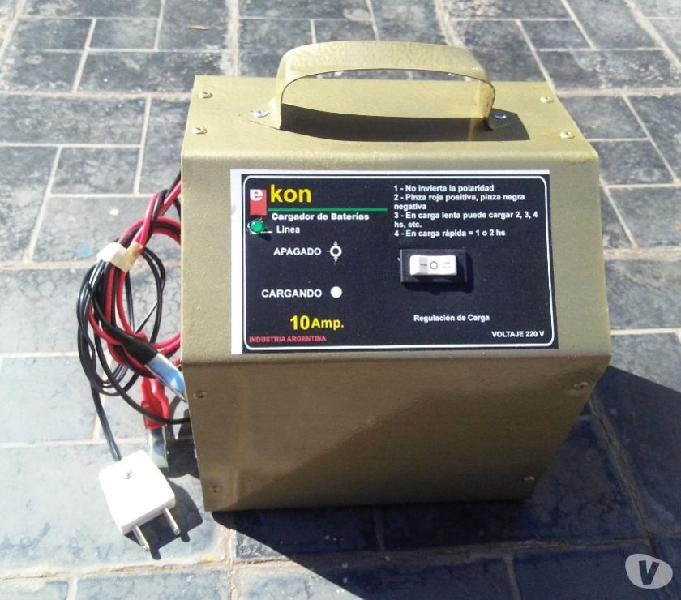 Cargador de baterias 12v 10 amp Nuevo completo