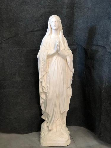 Estatua Virgen De Lourdes 105 Cms Color Piedra París