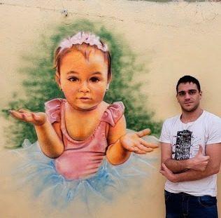 Graffiti, Banderas Retratos Murales Angel Kaz,