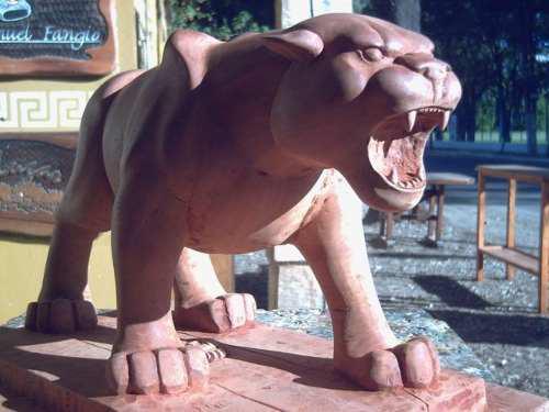 Puma Tallado -esculturas Por Encargo-