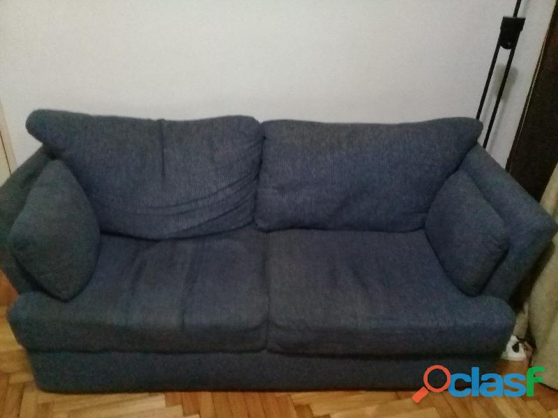 Sillon dos cuerpos Chenill azul