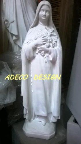 Virgen Cemento Estatua Rosa Mistica Santa Teresita Escultura