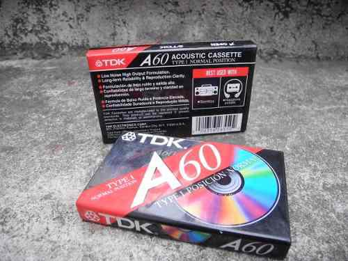 Cassette Tdk A60 Nuevo Cerrado