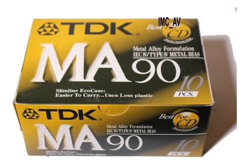 Cassette Tdk Ma-90 Cinta De Metal Nuevos Por Caja De 10!