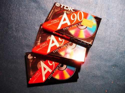 Cassettes Audio Tdk A90 Minutos X3 Sin Abrir *****
