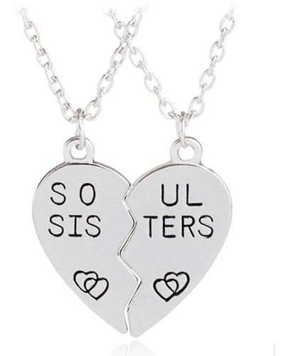 Collar Best Friends - Soul Sisters Amistad Mejores Amigas
