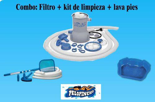 Combo: Filtro Pelopincho + Kit De Limpieza + Lava Pies