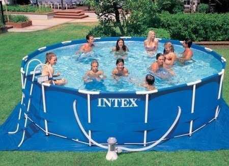 Pileta Intex Estructural 457 X 84 Completa - Con Accesorios