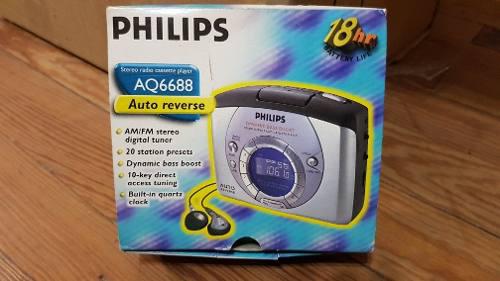 Walkman Philips Aq6688 Cassette Radio Am Fm