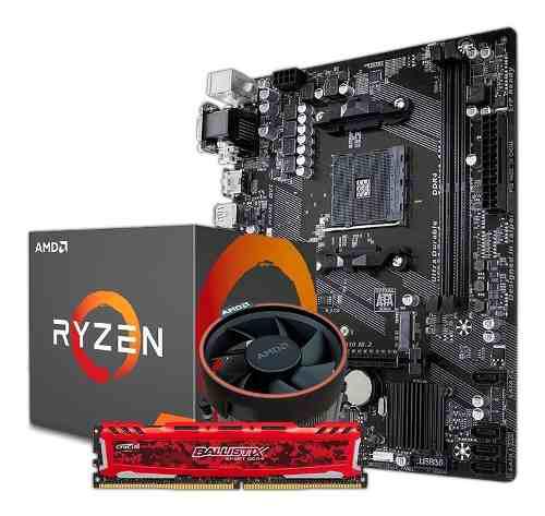 Combo Actualizacion Amd Ryzen 7 2700 + Mother A320 + 8gb Env