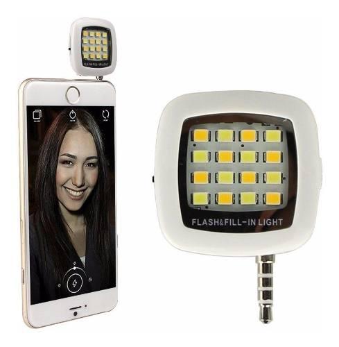 Flash 16 Leds Externo Celular Smartphone Tablet Recargable