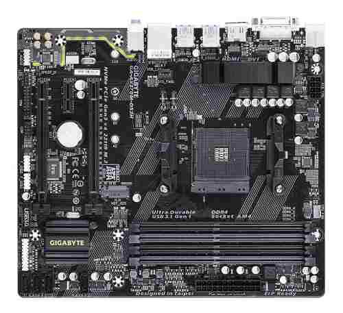 Gigabyte Ax370m Ds3h Am4 Ddr4 X370 M2 Hdmi Sata3 U3 Oc Gtia