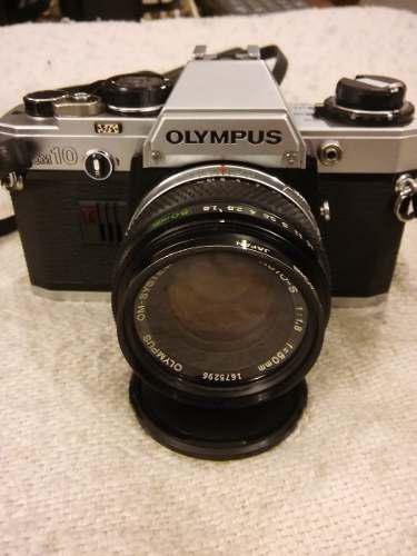 Cámara Fotográfica Olympus Om-10 Con Tele 135 Y