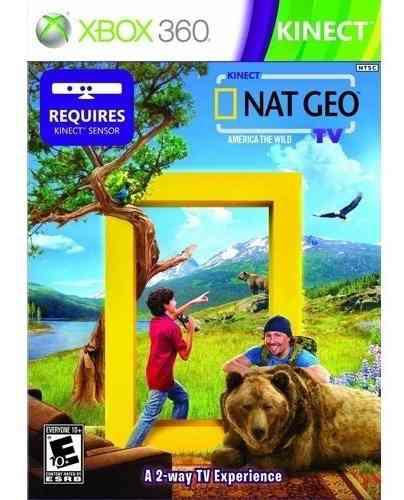 Juego Nat Geo America The Wild Xbox 360 Ntsc 2 Cds Kinect