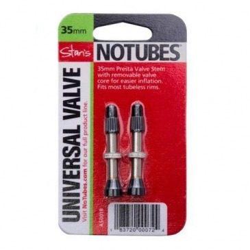 Par De Valvulas Tubeless Stan's Notubes - 35mm Desmontables