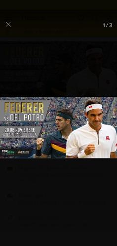 2 Entradas Para Ver A Roger Federer Vs Juan Martín Del
