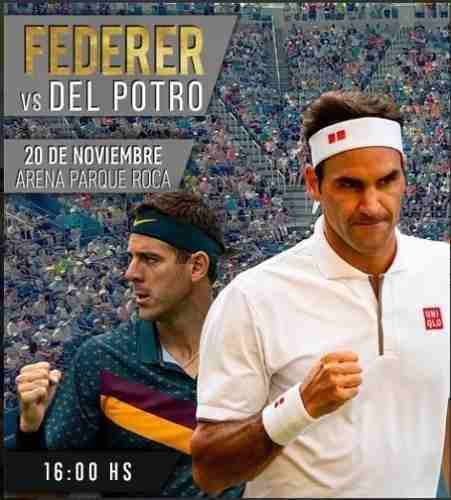 Entrada Federer Vs Del Potro - Parque Roca Tenis