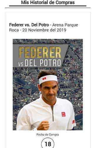 Entradas Roger Federer Vs Del Potro