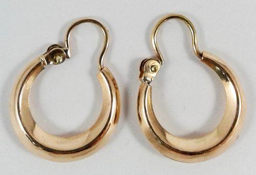 Aros Oro 18k Criollos Argollas 16mm Garantia Rcr16 Jr Joyas