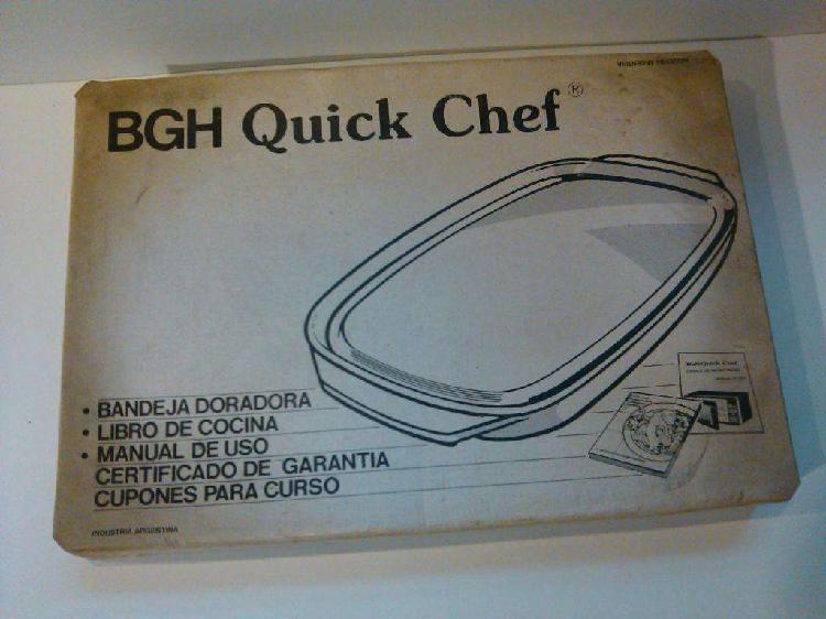 Bandeja doradora cerámica microondas BGH Quick Chef