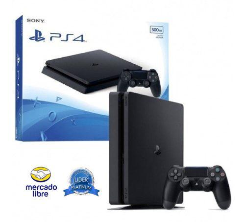 Ps4 Playstation Slim Play Ps4 + 500gb + Joystick