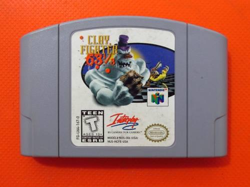 Clay Fighters 63 1/3 Original Nintendo 64 Ntsc Nus-usa