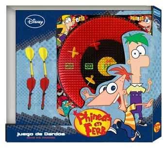Juego De Dardos Phineas Y Ferb Juego Mesa Moody 0179