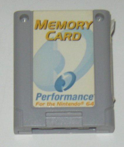 Memory Card Performance Tarjeta De Memoria Nintendo 64