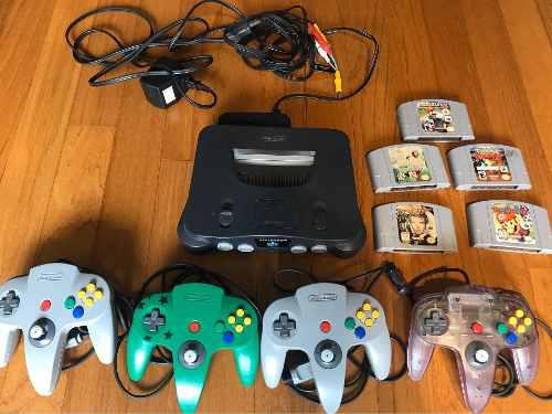 Nintendo 64 + 4 Controles + Juegos. Perfecto Estado!