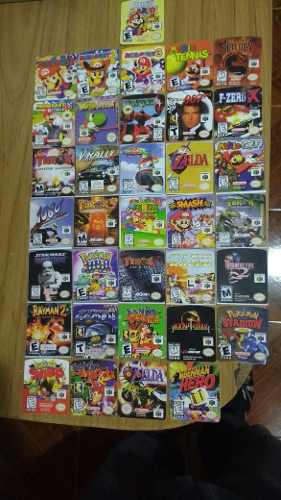 Nintendo 64 Etiquetas Para Cartuchos