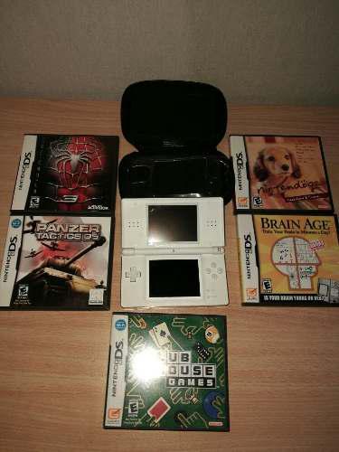 Nintendo Ds Lite + Funda + 10 Juegos