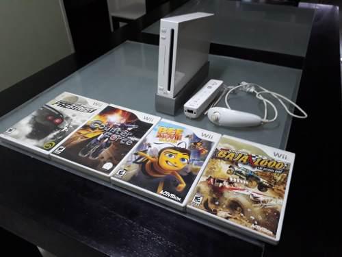 Nintendo Wii Con 4 Juegos