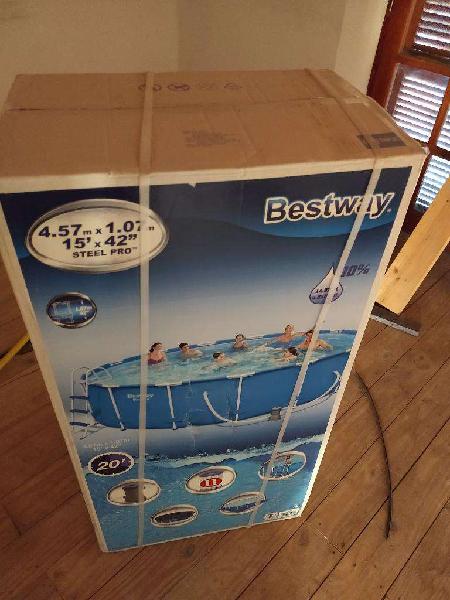 Pileta Bestway 457x107 - Completa con To