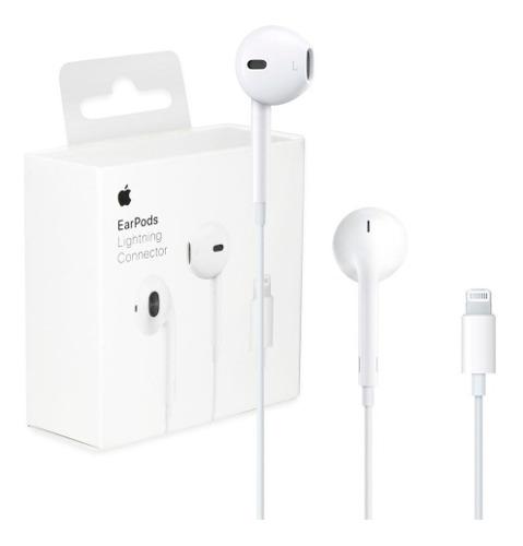 Auriculares P/ iPhone 8 7 Plus Xs Max Eardpods Xr Lightning