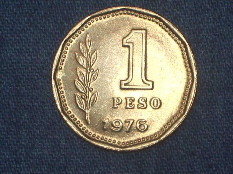 Lote de 2 monedas 1 peso ley 18.188 1976
