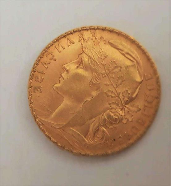 Moneda De Oro 24 Kilates De Francia. Una Reliquia.