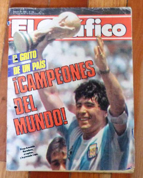 Revista el Grafico de colección Campeones del mundo 1986