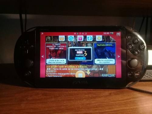 Playstation Vita Slim Flasheada + Memoria 8gb Con 5 Juegos